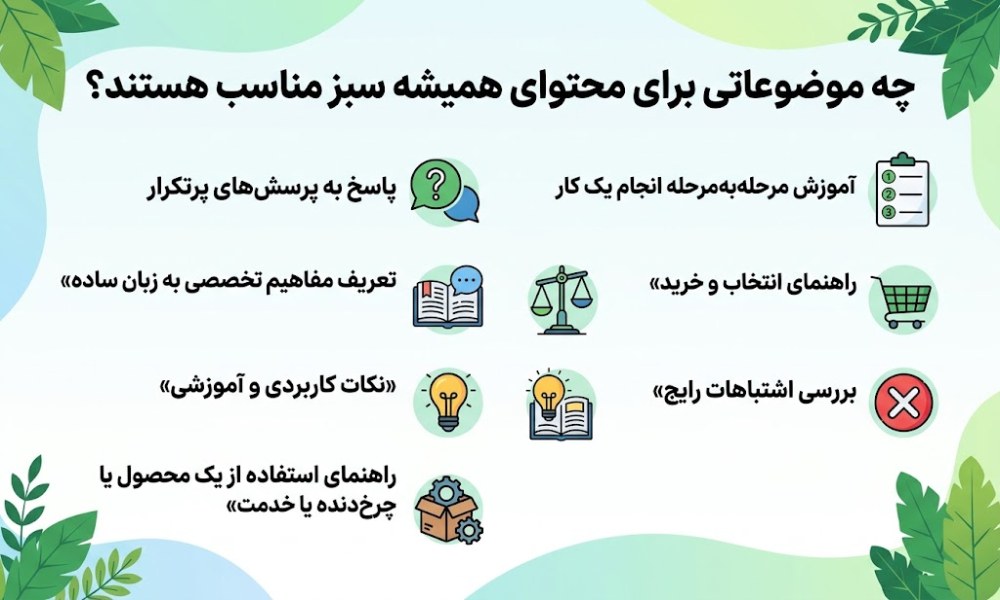 محتوای همیشه سبز